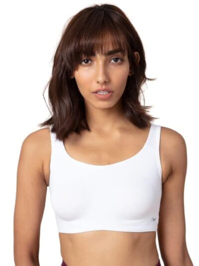 NYKD Everyday Wireless & Non Padded Support Shaper Sports Bra for Women | Soft Cup & Full Coverage Easy Peasy Slip Bra - NYB113