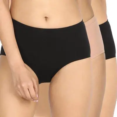 NYKD Women by Nykaa Cotton Stretch High Rise Full Brief Panty|Everyday Comfort|with N-Fresh Technology That Keeps Bacteria and Odour Away Making You Feel Fresh - Nyp104