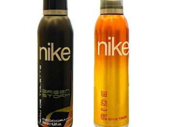 Nike Ride and Green Storm Eau De Toilette Deodorant for Men - Combo pack of 2 deodorant for men, Deos for Boys and Men, Sporty and Regular use deos (200ml*2)