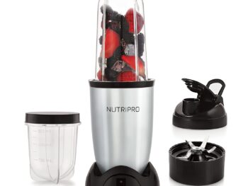 NutriPro Juicer Mixer Grinder - Smoothie Maker - 500 Watts (2 Jar, Silver) - 2 Year Warranty