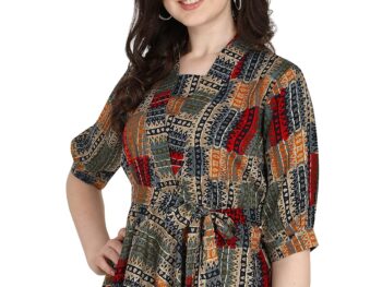 OM SAI LATEST CREATION Women Solid Western Top with Half Sleeves for Office Wear, Casual Wear, Top for Women.