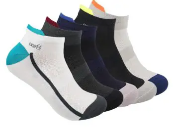 ONE8 Select By Virat Kohli Men's MOISTURE MANAGEMENT Breathable Daily-Wear/Running/Gym/Training Ankle Socks (Pack of 5)
