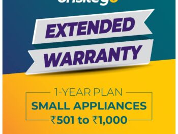 Onsitego 1 Year Extended Warranty for Small Home & Kitchen Appliances from Rs. 501-1000 (Email Delivery - No Physical Kit)