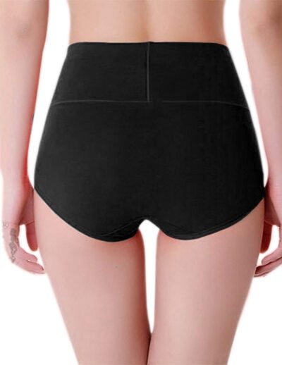 PLUMBURY Women's Cotton High Waist Full Coverage Panty, Size M-XXL (Pack of 3 Panty)