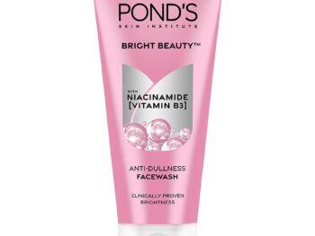 POND's Bright Beauty Anti-Dullness & Brightening Facewash With Niacinamide | For Glass-Skin Like Shine And With 4X Visibly Brighter Skin, 200Gm