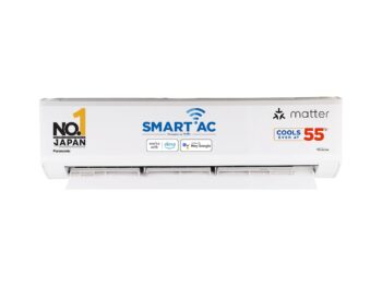 Panasonic 1.5 Ton 5 Star Premium Wi-Fi Inverter Smart Split AC (Matter Enabled, Higher Airflow, Copper Condenser, 7in1 Convertible, True AI, 4-Way, PM 0.1 Filter, CS/CU-NU18AKY5WX, White)