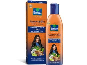 Parachute Advansed Ayurvedic Coconut Hair Oil | For Hair Fall Control & Hair Growth | With Coconut & 25 Ayurvedic Herbs like Amla, Neem, Bhringraj, Brahmi, Methi etc | Clinically Proven to Reduce Hair Fall in 30 Days | 300ml