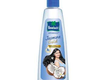 Parachute Advansed Jasmine Gold Coconut Hair Oil With Vitamin-E For Super Shiny Hair, Non-sticky, 300ml