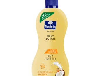 Parachute Advansed Soft Touch Body Lotion for Women & Men, All Skin types, 400ml | Pure Coconut Milk & Honey, 100% Natural, 72h Moisturisation