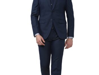 Peter England Men's Polyester Blend Three Piece Suit-Dress Set