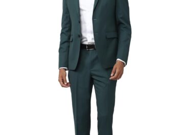 Peter England Men's Polyester Blend Two Piece Suit