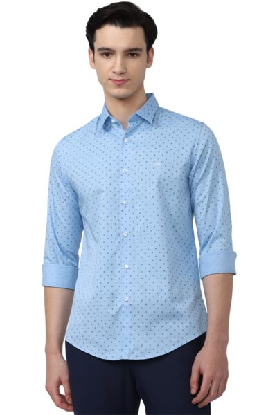 Peter England Men's Printed Slim Fit Shirt