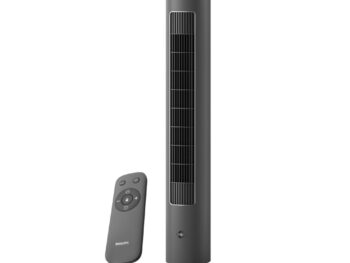 Philips CX 5535/11 High Performance Bladeless Technology Tower Fan with Touchscreen Panel and Remote Control, Quiet Operation, Low Power Consumption and Lightweight Portable Body.
