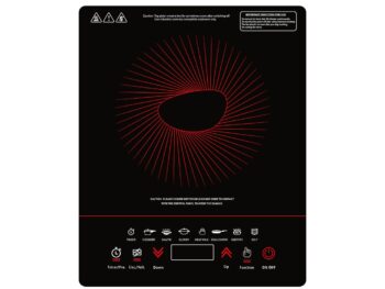 Pigeon By Stovekraft 14429 Acer Plus 1800 Watt Induction Cooktop with Feather Touch Control, Induction Stove comes with 8 Preset Menus and Auto-Shut Off features (Black)