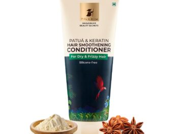 Pilgrim Amazonian Patuá & Keratin Hair Smoothing Conditioner-Unscented- For Dry & Frizzy Hair With Sacha Inchi|Hair Conditioner For Smooth & Silky Hair|Silicone Free|Women & Men|200 Millilitre