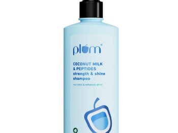 Plum Coconut Milk & Peptides strength & shine shampoo | Contains coconut milk, pea peptide | enhances hair's shine and strengthens hair | Paraben-Free| 100% vegan | 250ml