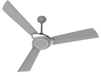 Polycab Superb Neo 1200mm Star Rated Ceiling Fan For Home | High Speed & Air Flow, 100% Copper | Rust Proof, Saves up to 33% Electricity | 2 years warranty【Cool Grey Silver】