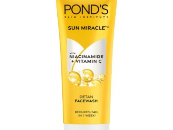 Pond's Detan Face Wash for Tan Removal in Just 7 Days | Contains Vitamin C and Niacinamide | Facewash for All Skin Types, 100gm