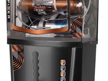 Proven Pixer Water Purifier RO + UV + UF Elegant Black with Full Transparent Front with Copper, High TDS Adjuster, Made in India, ISI Certified | 12L Tank | 12 Stage Purification | 1 Year Warranty