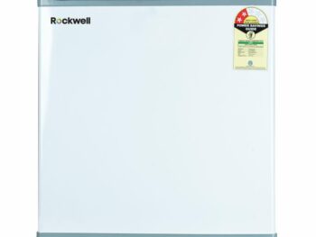 Rockwell 47L Mini Refrigerator – Compact Design, 2-Star Rated, Ideal for Small Spaces, Dorms, and Offices, Features Reliable Cooling and Adjustable Shelves with Chiller Tray, White