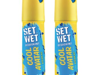 SET WET Deodorant For Men Cool Avatar Refreshing Mint, 150ml (Pack of 2)