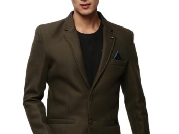 SHOWOFF Men's Notched Lapel Solid