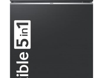 Samsung 419 L, 3 Star, Convertible 5-in-1, Digital Inverter, Frost Free Double Door, Bespoke AI WiFi Enabled Refrigerator (RT45DG6A4DB1HL, Black Matte)