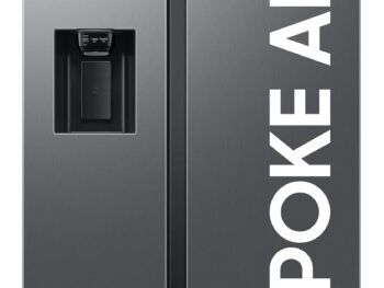 Samsung 633 L, 3 Star, Frost Free, Double Door, Convertible 5-in-1 Digital Inverter, Side By Side Refrigerator with AI, WiFi & Water & Ice Dispenser (RS78CG8543S9HL, Silver, Refined Inox)