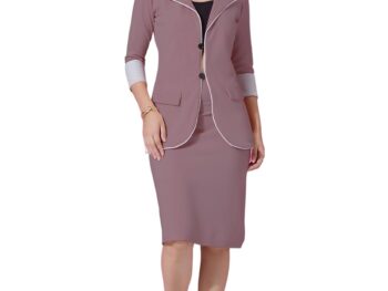 Selvia Women's Co-ords Set|Lycra Blazer & Skirt Set|Casual Co-ords Set for Women|Two Piece Co-ord Set|Blazer & Skirt Set