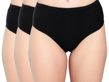 Shasmi Women's Super Combed Cotton Mid Low High Rise Coverage Hipster Full Briefs Breathable with Concealed Waistband Ladies Underwear Panties (Hipster 8901)