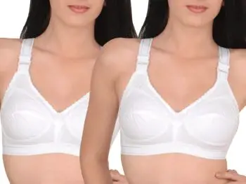 Softskin Women's Cotton T-Shirt Bra-Pack of 2 Wire Free Non Padded