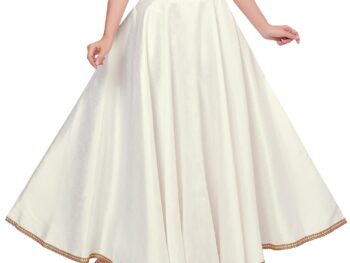 Studio Shringaar Women's Poly Silk Skirt/Lehenga With 8 Meters Maxi Flare (Double Ghera)