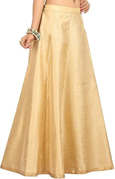 Studio Shringaar Women's Readymade Polyester Maxi Skirt Lehenga