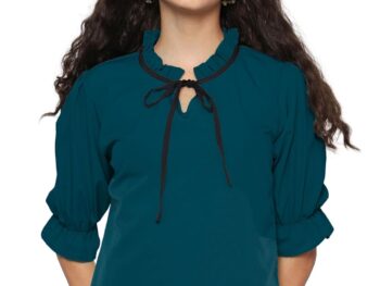 Stylistico Summer Office wear Formal Tops for Women Fashion Latest Women Tops Western Latest Tops for Women Short Tops for Women v Neck Tops for Women