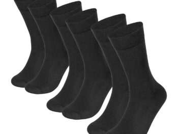 Supersox Formal/Office Crew Socks for Men Made With Premium Cotton. Reinforced Heel & Toe for Extended Durability. Anti Odour & Anti Bacterial - Pack of 3
