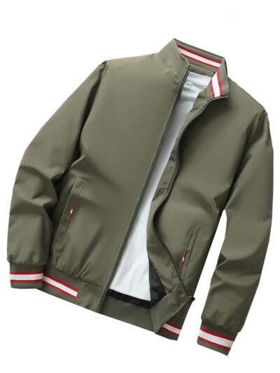 TAGAS Men's Regular Fit Zip-Up Casual Jacket for MENS || Bomber Jacket for Men || Latest Stylish Jacket For Men ||Men's Regular Fit Zip-Up Casual jacket|| bomber jacket for men (MJ-9090)