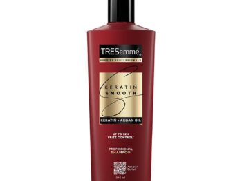TRESemme Keratin Smooth Shampoo 340 ml|| With Keratin & Argan Oil for Straighter|| Shinier Hair - Nourishes Dry Hair & Controls Frizz|| For Men & Women