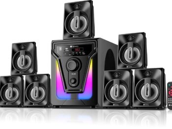 TRONICA PS07 Premium Series 7.1 Digital 60W Bluetooth Home Theater System PenDrive FM Aux TV Compatible with All Function Remote