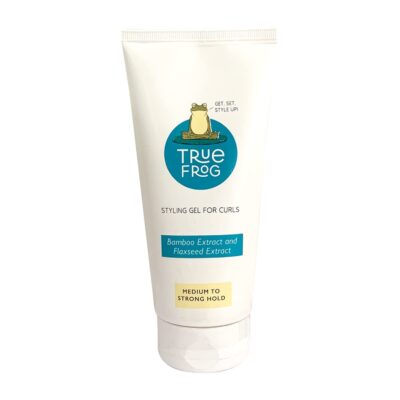 TRue FRoG Styling Gel for Curls for Curly Wavy Hair with Bamboo Extract and Jojoba Ester, Frizz Control, Silicone free, Phthalate free & Paraben free - 150ml