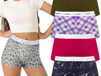 Teenage Girl's Boyshort Underwear Stretchable Cotton Briefs Boy Leg Big Girl's Panties Combo Pack (Prints & Colours May Vary)