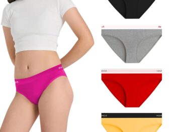 Teenage Girl's Innerwear Stretchable Cotton Underwear Hipster Briefs Big Girl's Panties Combo (Assorted Prints and Colours)