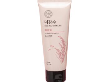 The Face Shop Rice Water Bright Foaming Face Wash 100ml | Face Wash for Glowing Skin | Cleanser for Uneven Skin Tone | Korean Skin Care, For Oily skin
