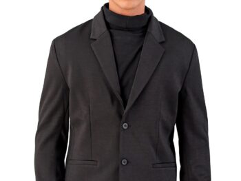 The Indian Garage Co Men Slim Fit Solid Single Breasted Blazers