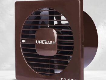 Unleash Storm 6 inch(150MM) Cut Out Size Exhaust Fan For Kitchen, Exhaust Fan For Bathroom Kitchen Exhaust Fan, Bathroom Exhaust Fan Ventilation Fan Axial Fan, 2 years Warranty (Brown)