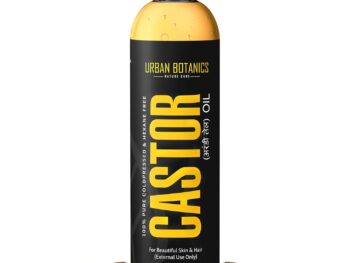 UrbanBotanics® Cold Pressed Castor Oil for Hair Growth, Skin Care, Moisturising Dry Skin, Nails, Eyelash - Virgin Grade - 200ml