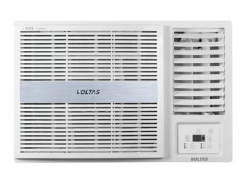 Voltas 1 Ton 3 Star, Fixed Speed Window AC (Copper, Turbo Mode, 2023 Model, 123 Vectra Platina, White)