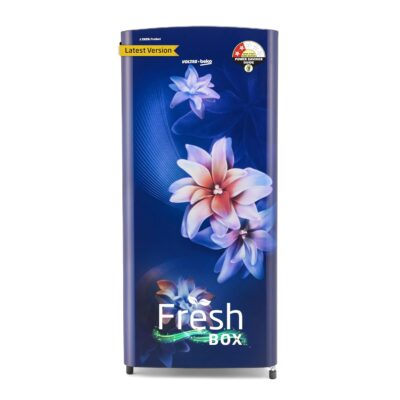Voltas Beko, A Tata Product 183 L 2 Star Direct Cool Single Door Refrigerator (RDC215D/S0WBR0M0000GO, Stella Blue, With Fresh Box Technology and Chiller Zone)