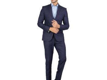 WINTAGE Men's Polyester Cotton Two Piece Suit