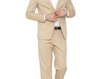 WINTAGE Men's Polyester Cotton and Evening 2 Pc Suit