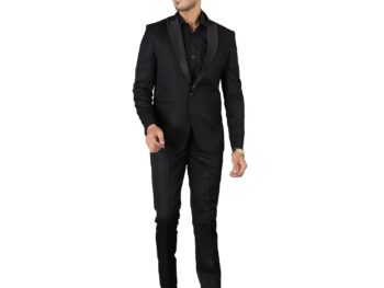 WINTAGE Men's Tuxedo Black 2PC Suit
